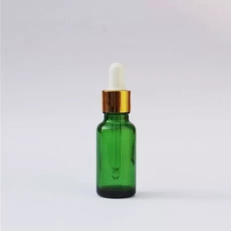 Green Amber bottle with dropper